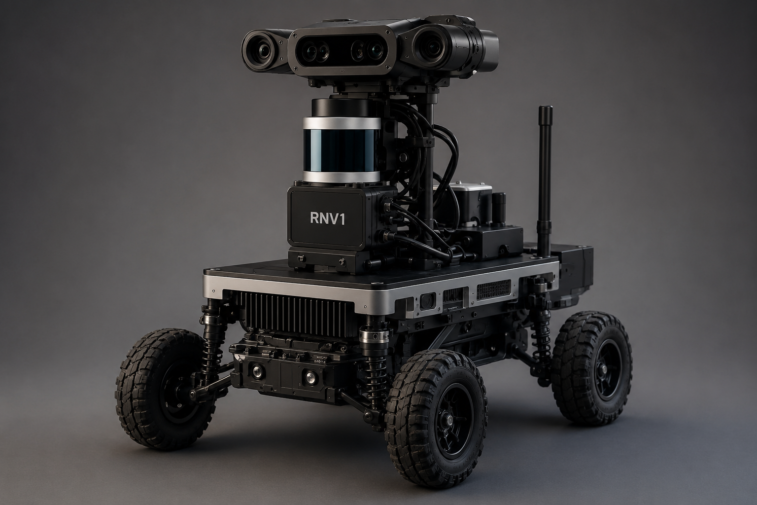 RNV1 mobile robotics platform concept with camera and sensing array